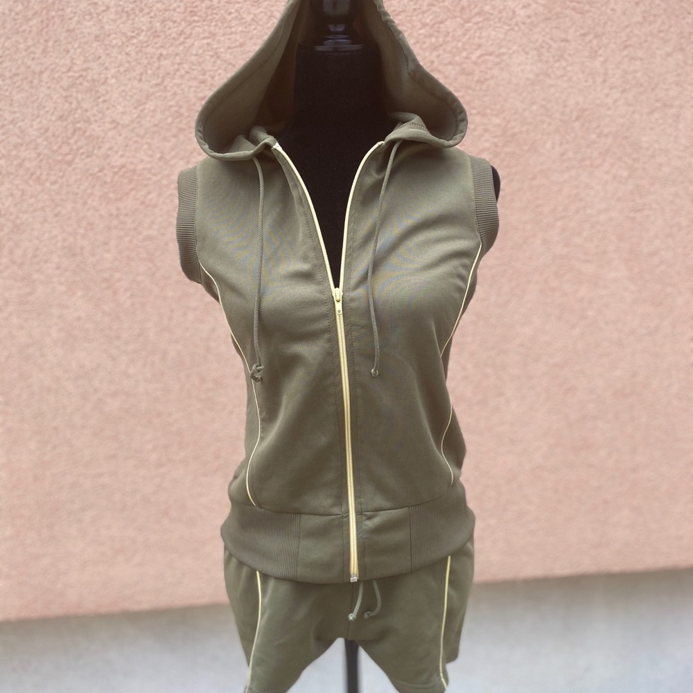 H&M olive green sporty suit by DIVIDED
